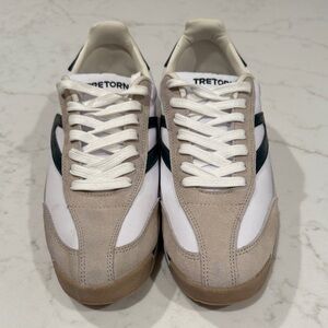 Tretorn White and Tan Sneakers
